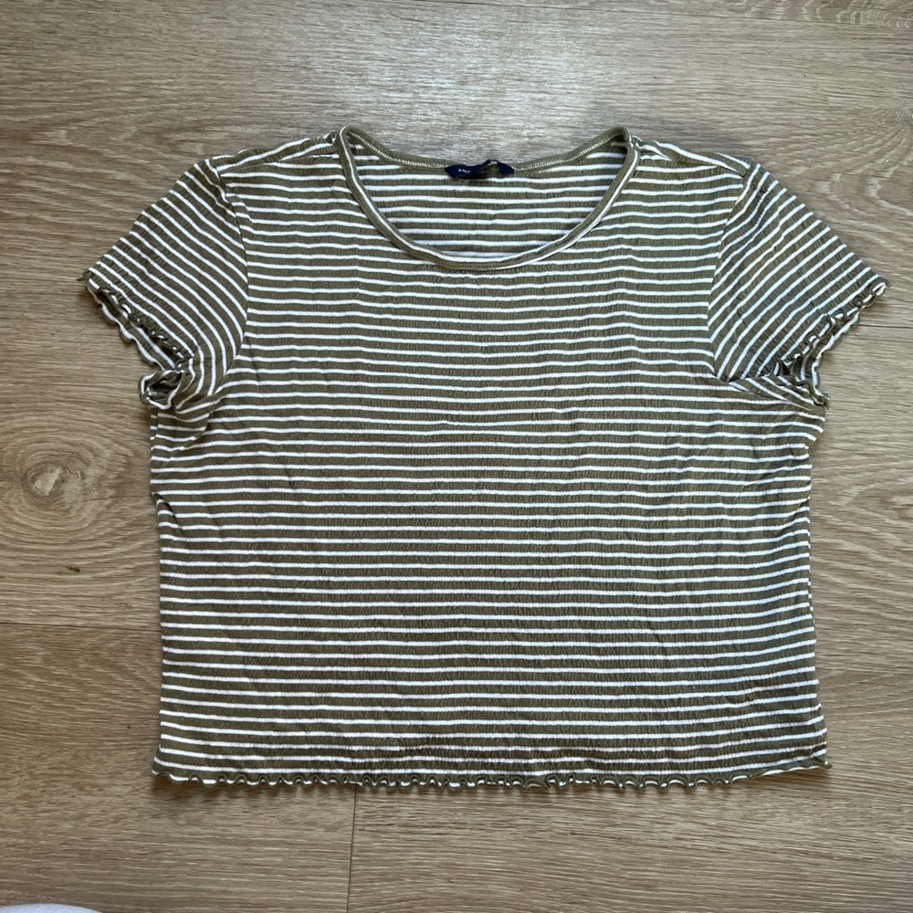 Striped Short Sleeve Top